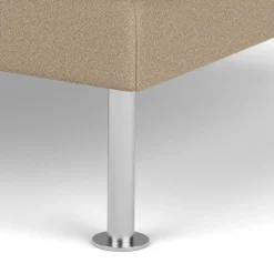 3 Personers Sofa|2,5 Personers Sofa-Unit10 L42 Firhøj - Puf - Stål - Beige (61252)