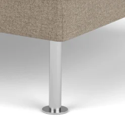 3 Personers Sofa|2,5 Personers Sofa-Unit10 L42 Firhøj - Puf - Stål - Light Grey (02)