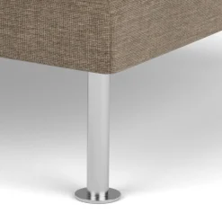 3 Personers Sofa|2,5 Personers Sofa-Unit10 L42 Firhøj - Puf - Stål - Taupe (233)