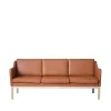 3 Personers Sofa-Mogens Koch L43 MK46 - 3 pers. sofa - Cognac læder