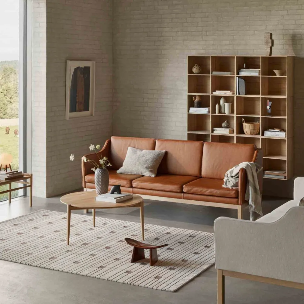 3 Personers Sofa-Mogens Koch L43 MK46 - 3 pers. sofa - Cognac læder
