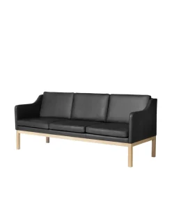 3 Personers Sofa-Mogens Koch L43 MK46 - 3 pers. sofa - Sort læder