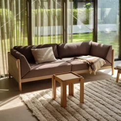 3 Personers Sofa-Karnov & Mahler L48 Moesgaard - 3 pers. sofa - Light Brown/Black