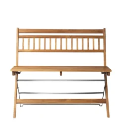 Havebænke-Thomas E. Alken M24 Lilleø - Altanbænk - Stål - Teak