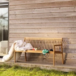 Havebænke-Thomas E. Alken M11 Sammen - 3 pers. havebænk med ryglæn - Teak