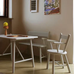 Børnemøbler-Børge Mogensen P10 - Børnebord - Bøg - Blue Grey