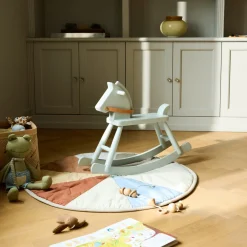 Børnemøbler-Sarah Moutouh P12 - Gyngehest - Bøg - Blue Grey
