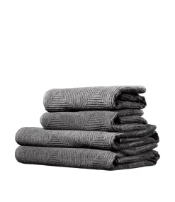Håndklæder-Gitte Lægård R33 Kirkeby - Håndklædepakke - Granite Gray - 4 st
