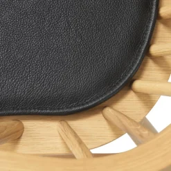 Hynder-FDB Møbler R5 Nøje - Hynde - Læder - Sort - J52B/J52G