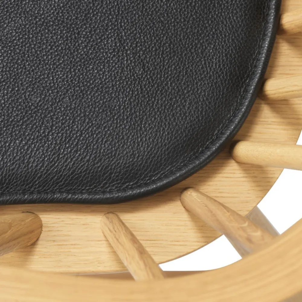 Hynder-FDB Møbler R5 Nøje - Hynde - Læder - Sort - J52B/J52G