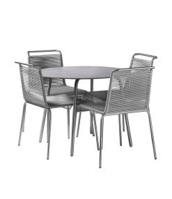 Havemøbelsæt-Salto & Sigsgaard Teglgaard - Lille Havesæt - Ø90/Grå