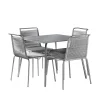 Havemøbelsæt-Salto & Sigsgaard Teglgaard - Lille Havesæt - 90x90/Grå