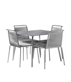 Havemøbelsæt-Salto & Sigsgaard Teglgaard - Lille Havesæt - 90x90/Grå