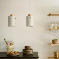 Pendler-Halskov Dalsgaard U10 Asnæs - Pendellampe - Eg - Silk Grey